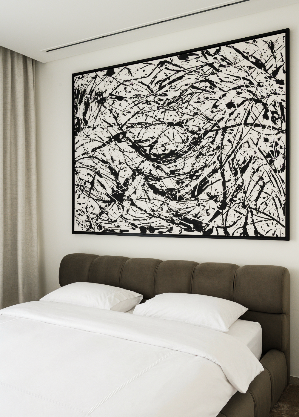 Black & White Abstract Painting