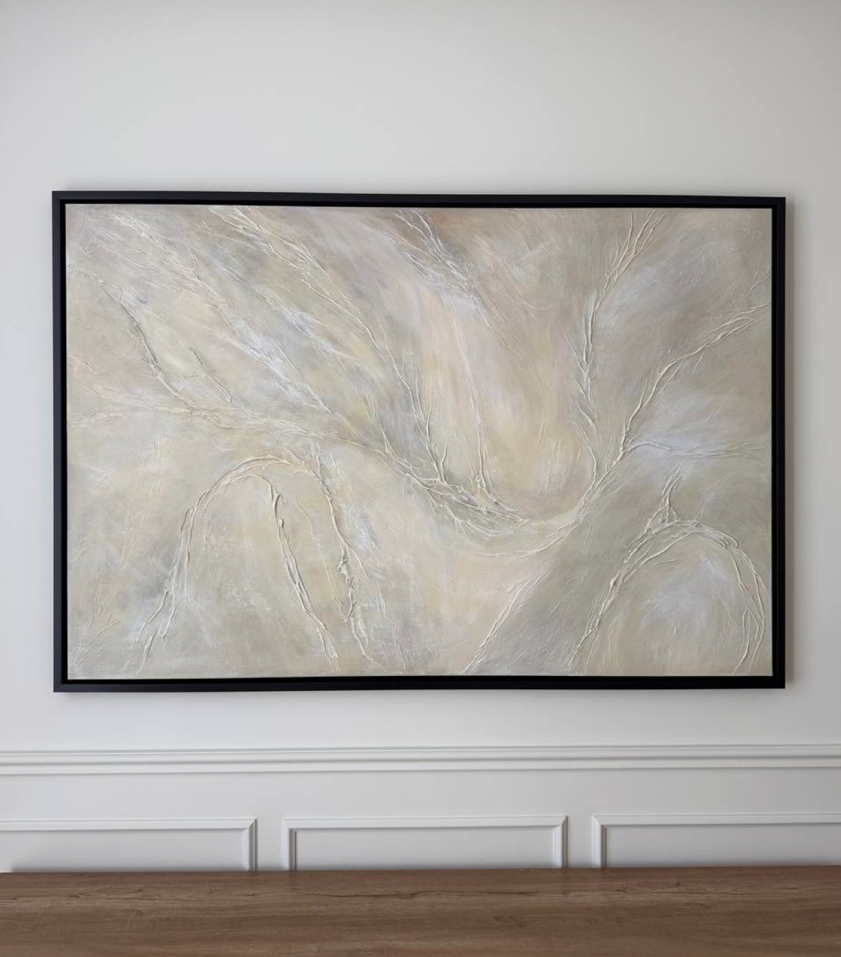 Soft Beige Textured Painting