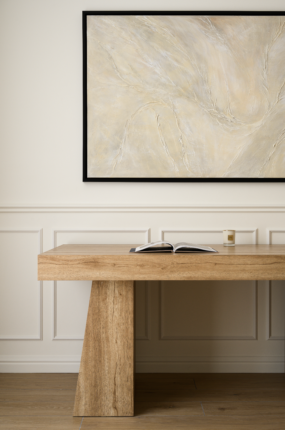 Soft Beige Textured Painting