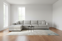 5 seat sofa in an empty room