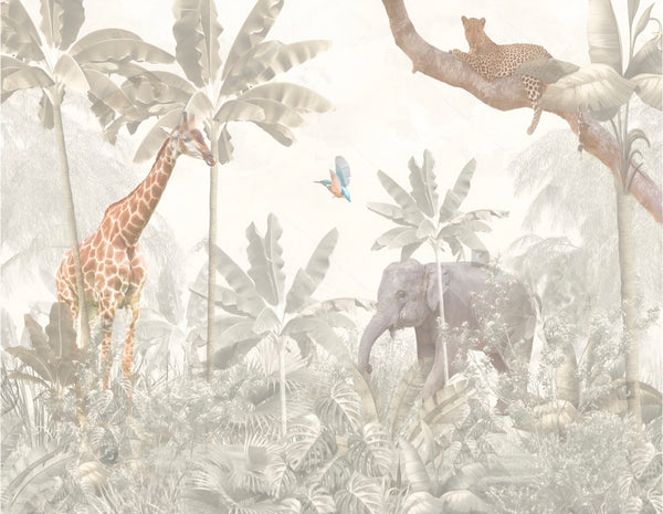 Kids wallpaper Safari morning