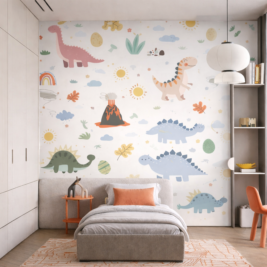 Kids wallpaper Dino friends