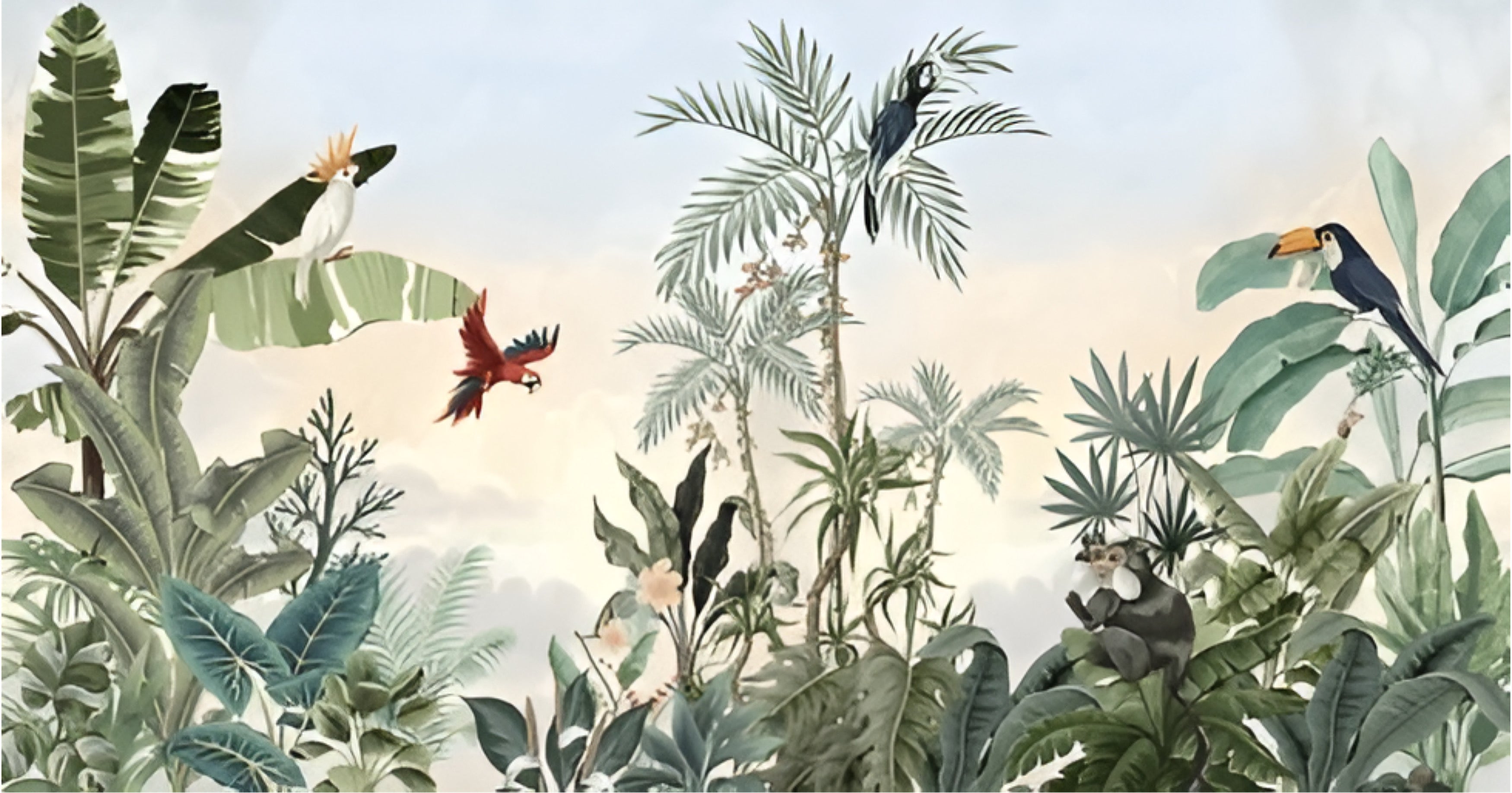 Kids wallpaper Tropical dream