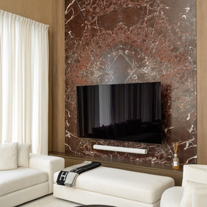 Rosso Levanto TV Wall
