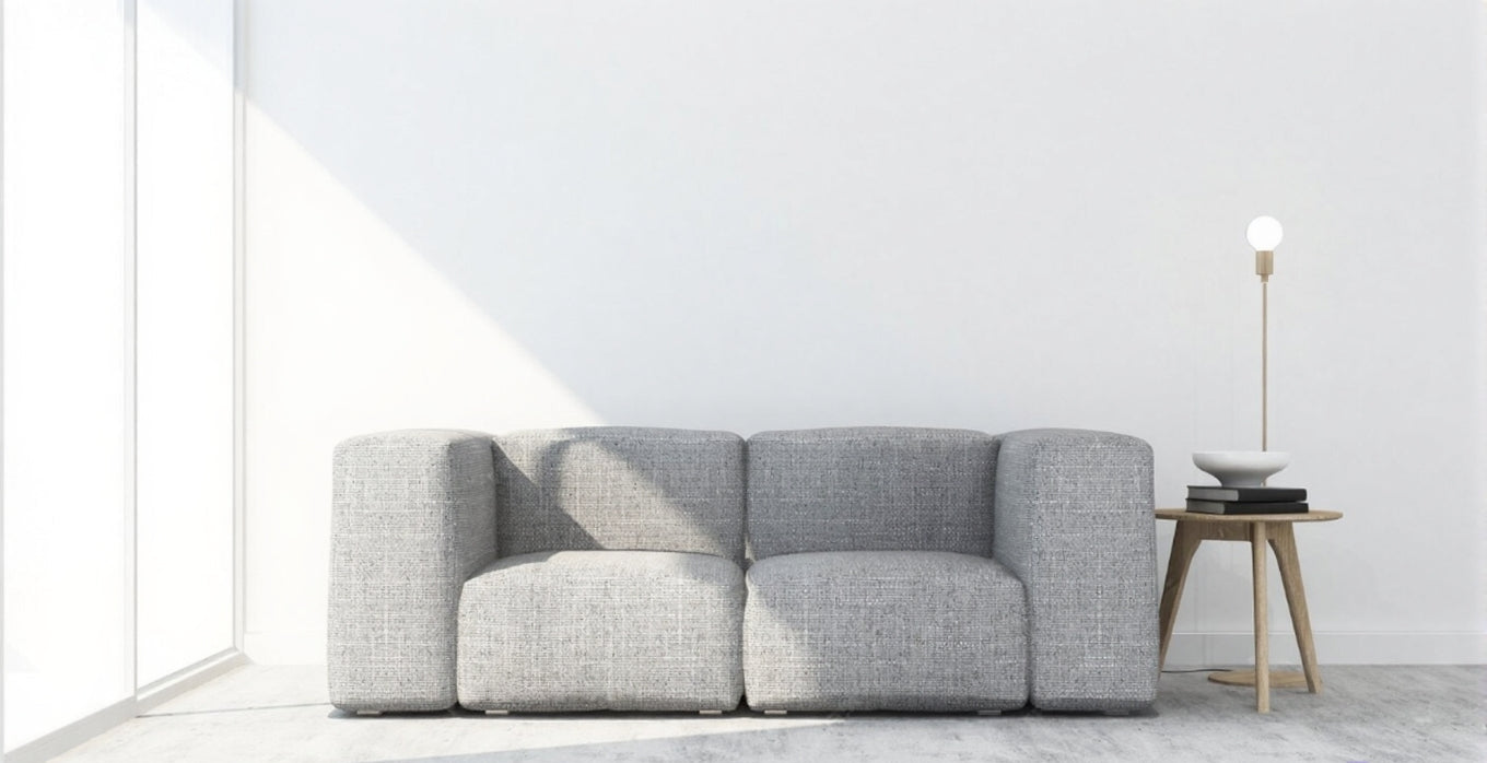 Reupholstery of a 2-3 seat indoor sofa