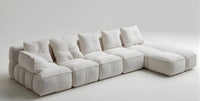 Reupholstery of a 4-6 seat indoor sofa