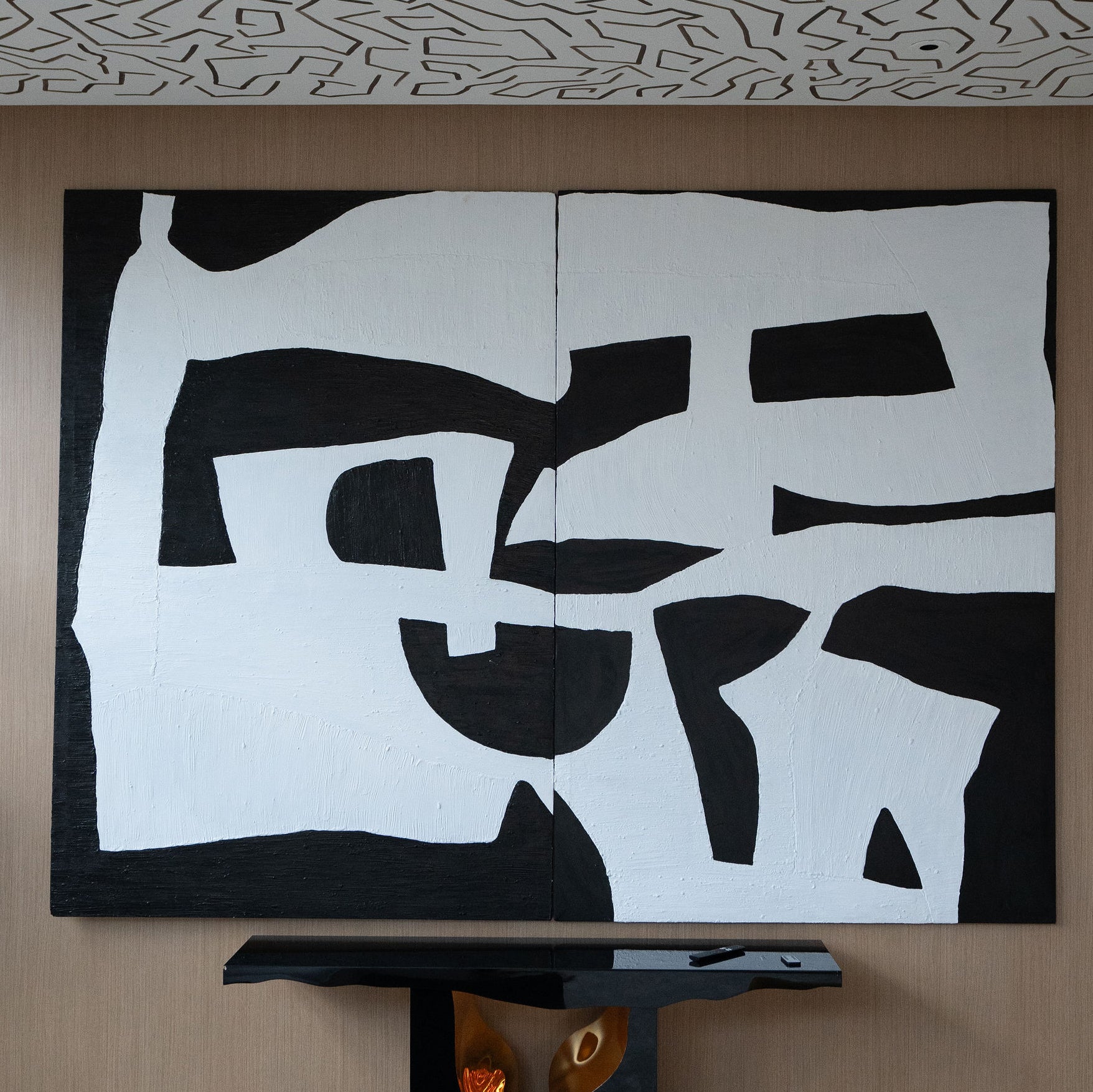 Black&White Abstract Painting