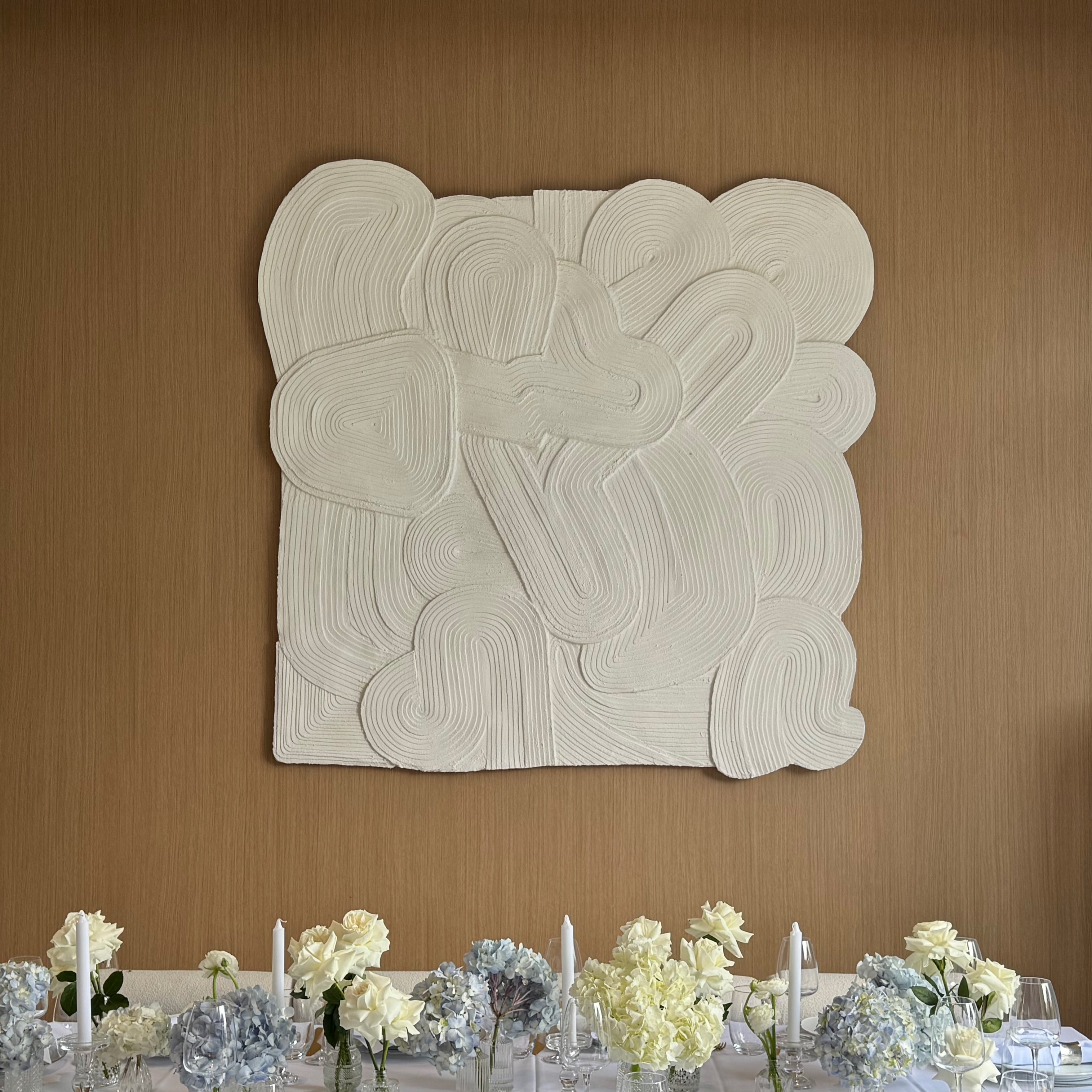 White Textured Wall Panel
