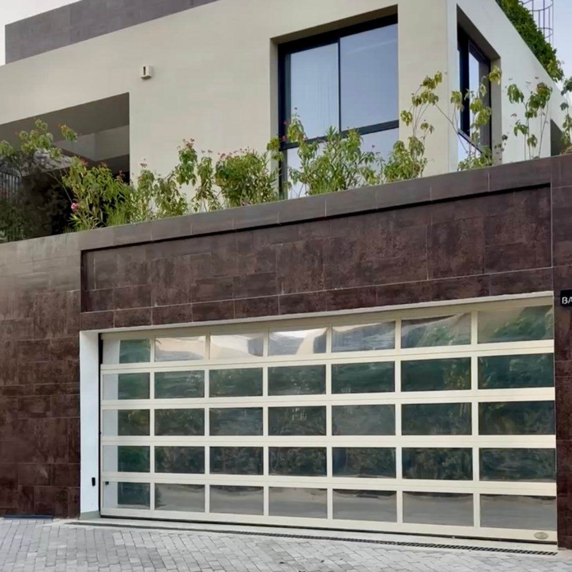 Reflective 05 Thermal Window Film on Garage Door