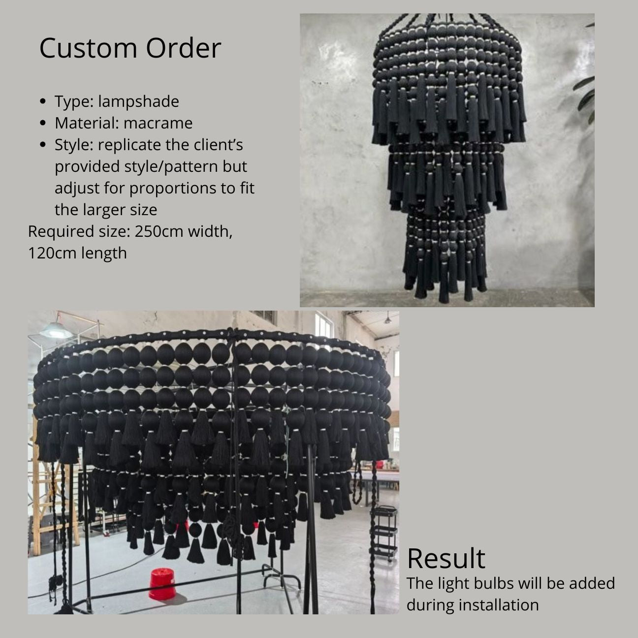 Macramé Chandelier