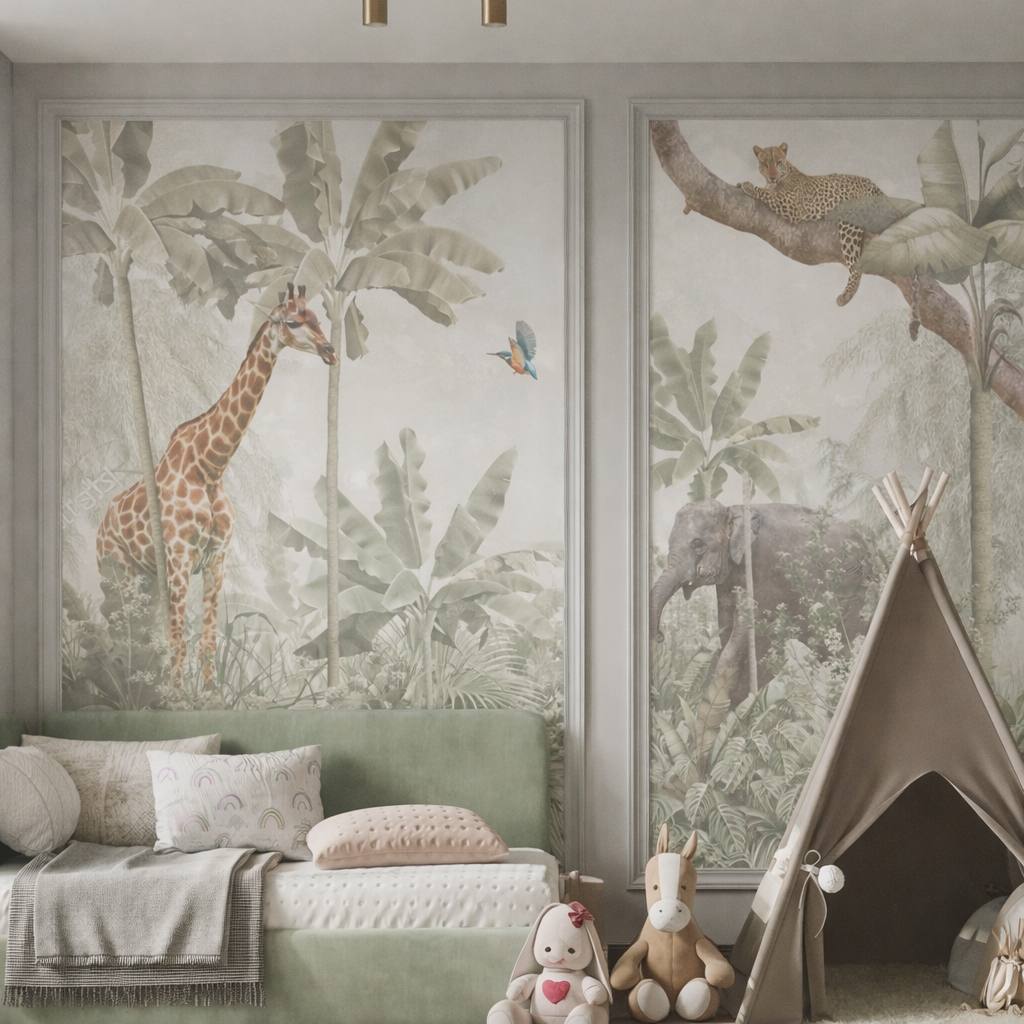 Kids wallpaper Safari morning