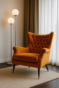 Reupholstery of an armchair