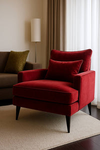 Reupholstery of an armchair